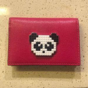 Les Petits Joueurs Flap Cardholder - Pink Panda